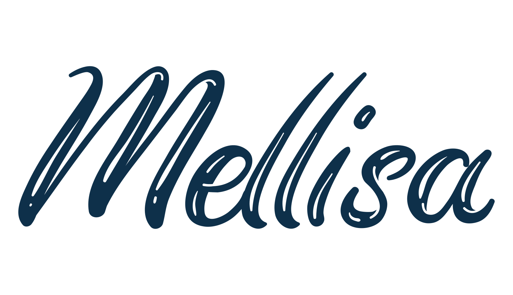 Mellisa (mellisa-2), fancy decorative font preview