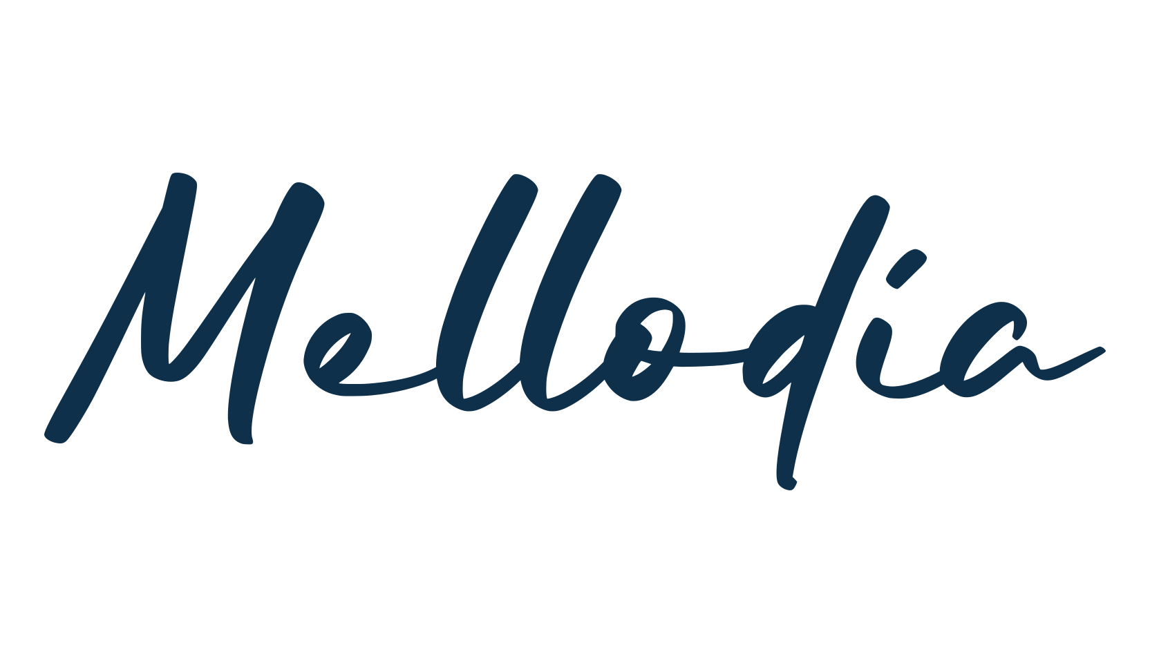 Mellodia, handwriting font preview
