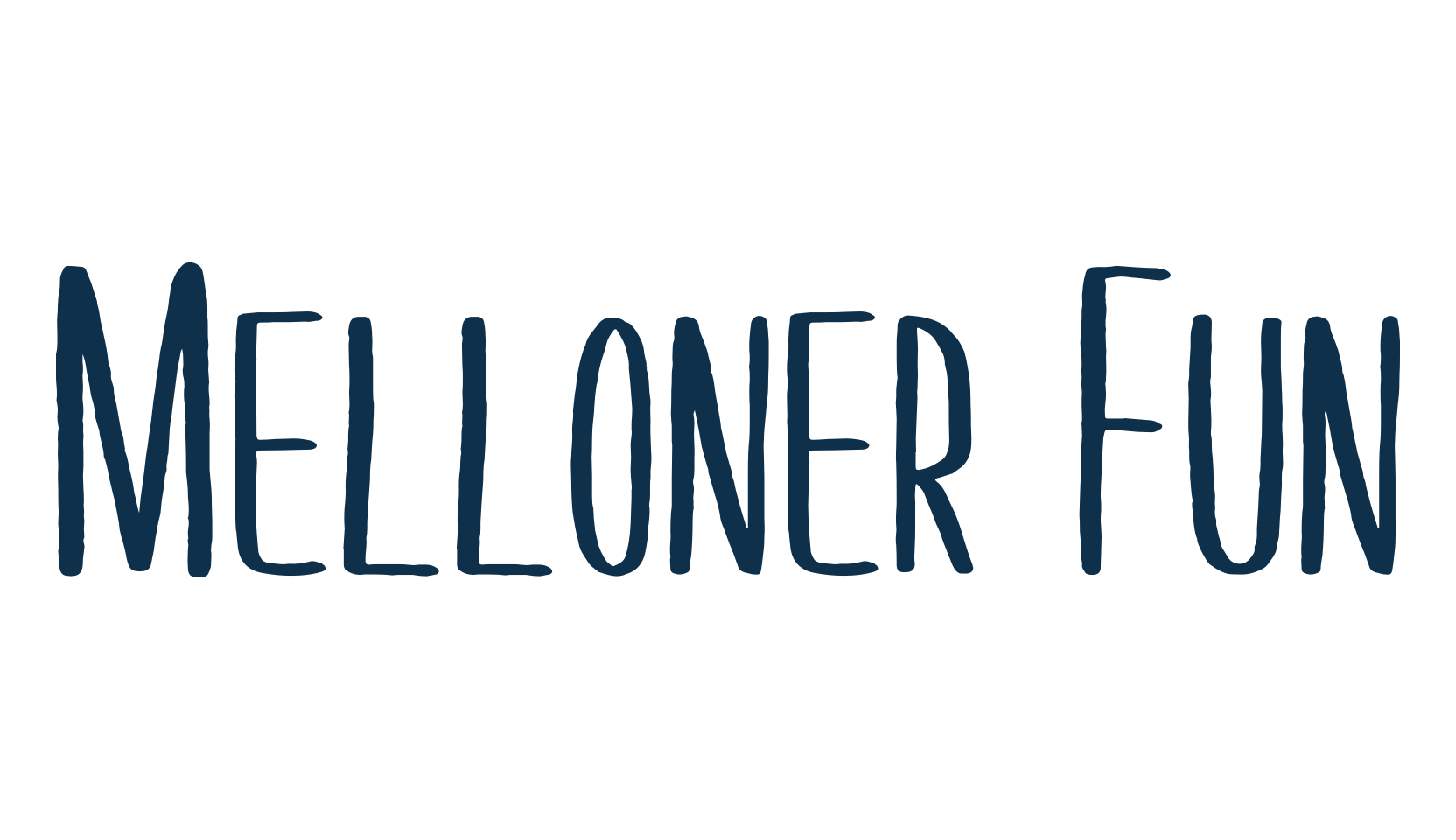 Melloner Fun, script handwritten fancy decorative calligraphy font preview