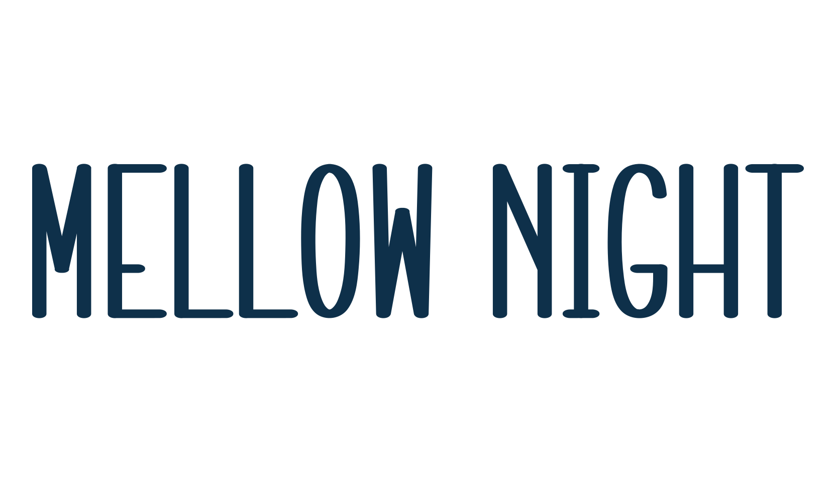 Mellow Night, various font preview