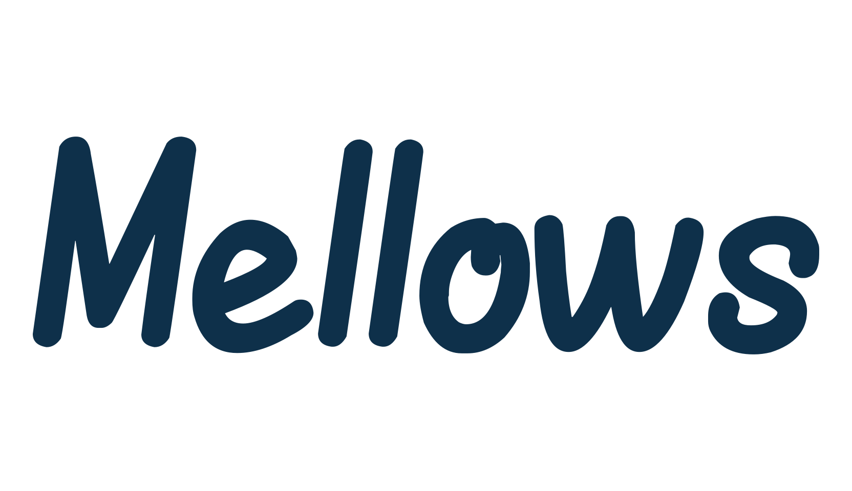 Mellows, cartoon font preview
