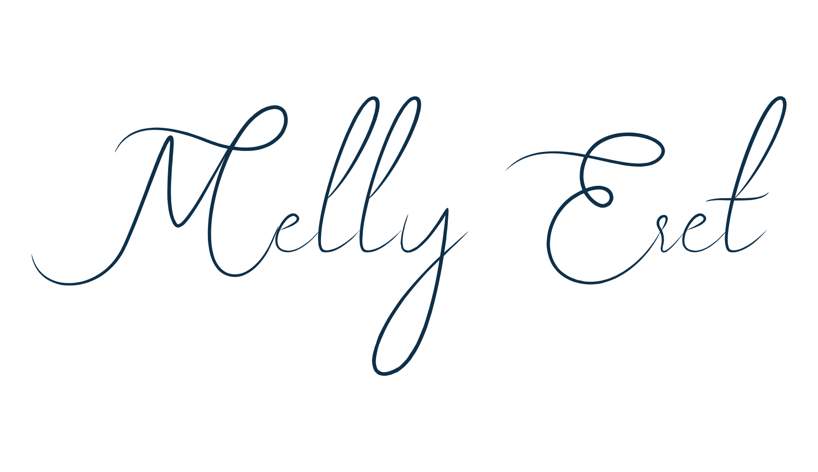 Melly Eret, script handwritten fancy decorative calligraphy font preview
