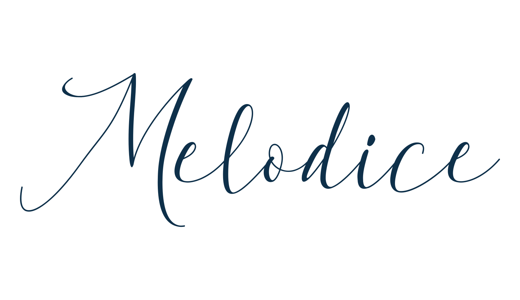 Melodice, handwriting font preview