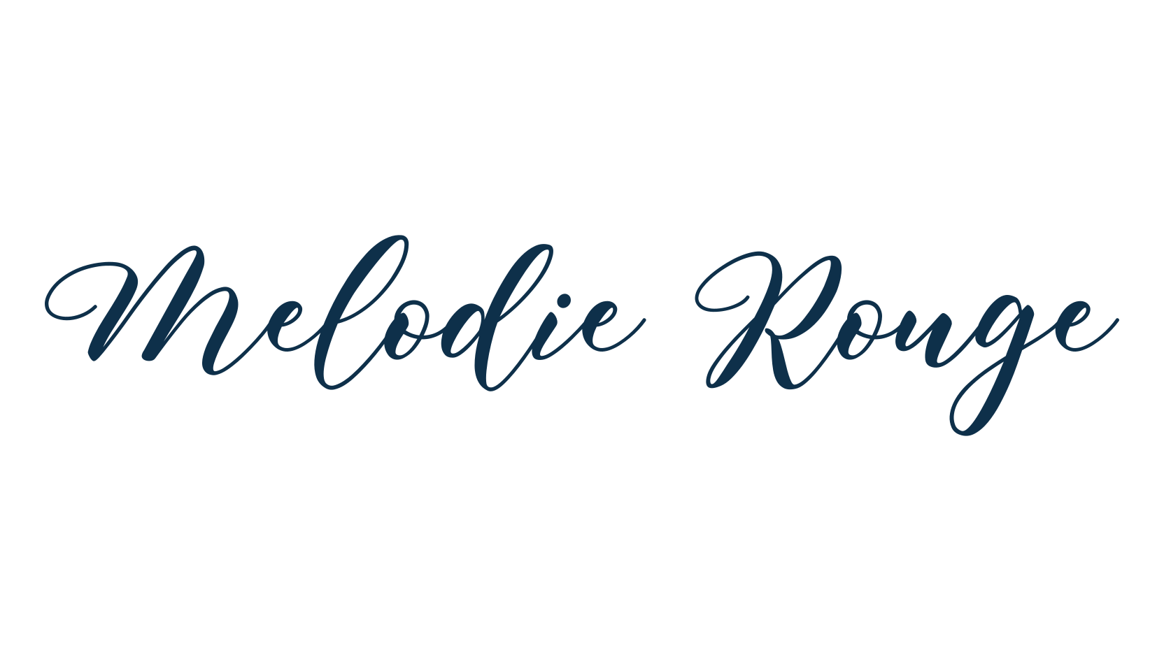 Melodie Rouge, calligraphy font preview