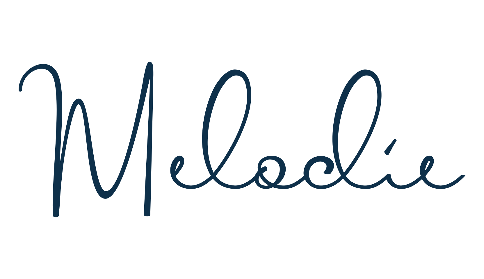 Melodie, script handwritten fancy decorative calligraphy font preview