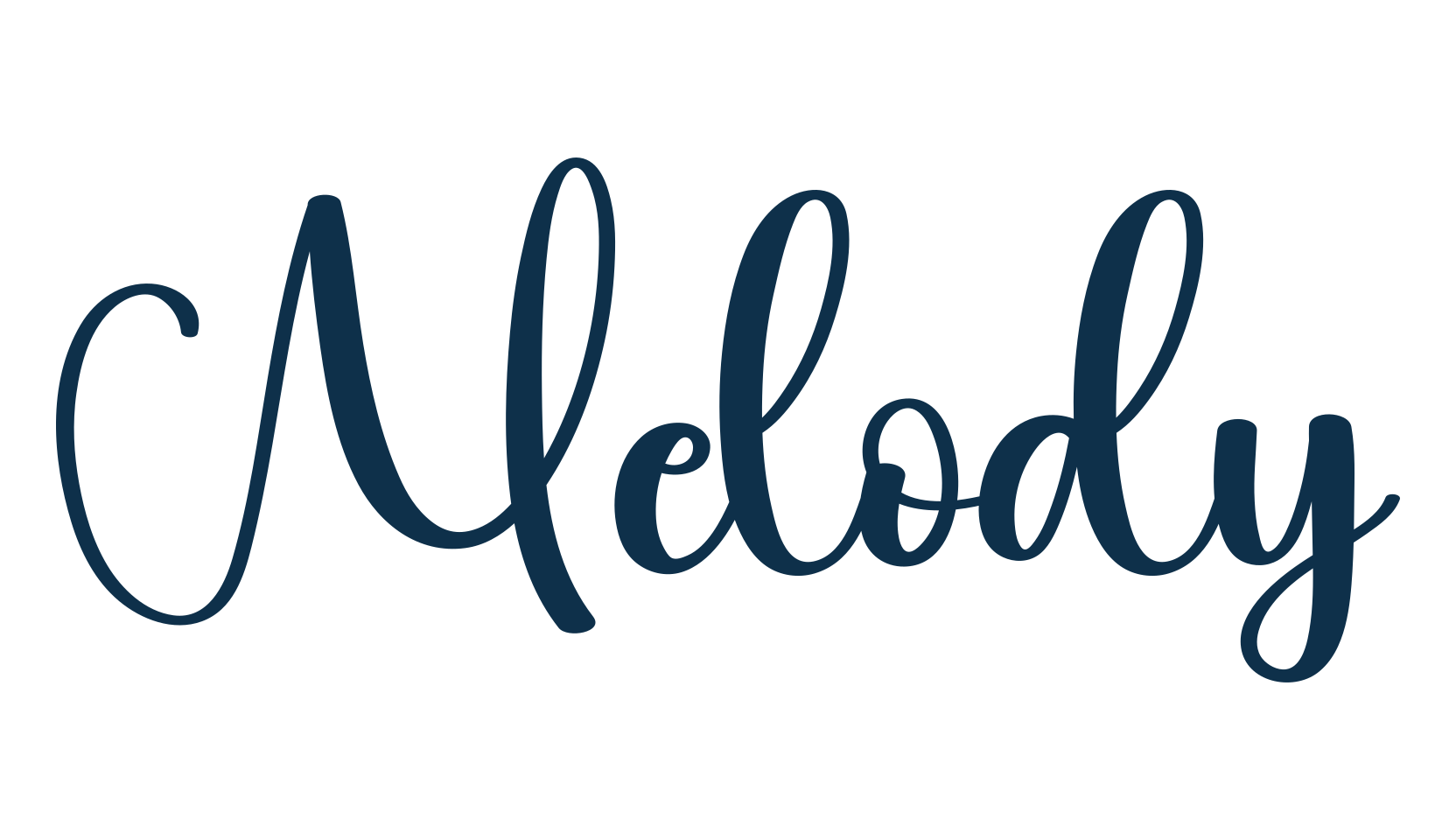 Melody (melody-4), script calligraphy fancy decorative font preview