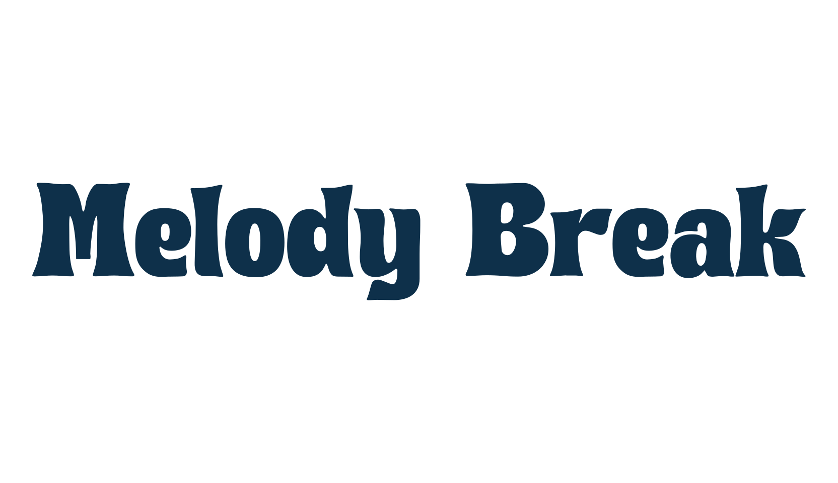 Melody Break, fancy retro decorative font preview