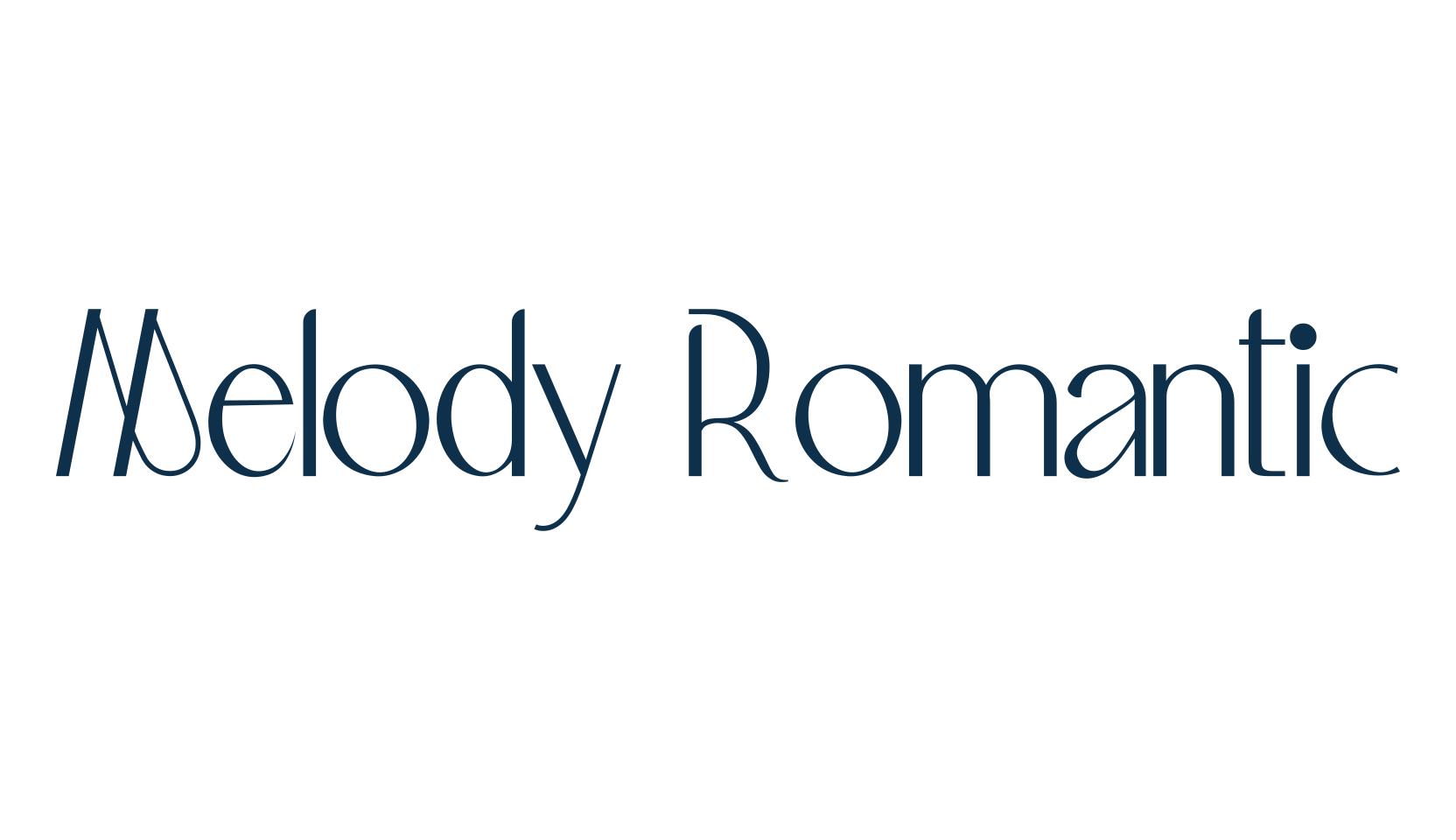 Melody Romantic, various font preview
