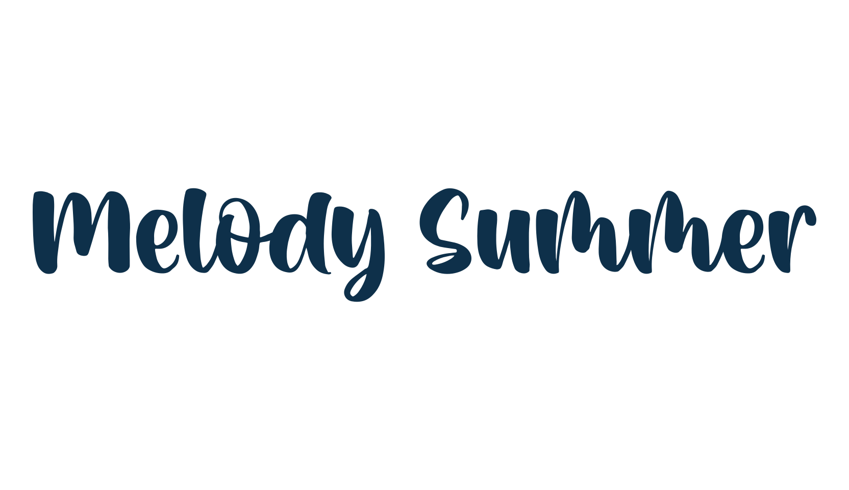 Melody Summer, various font preview