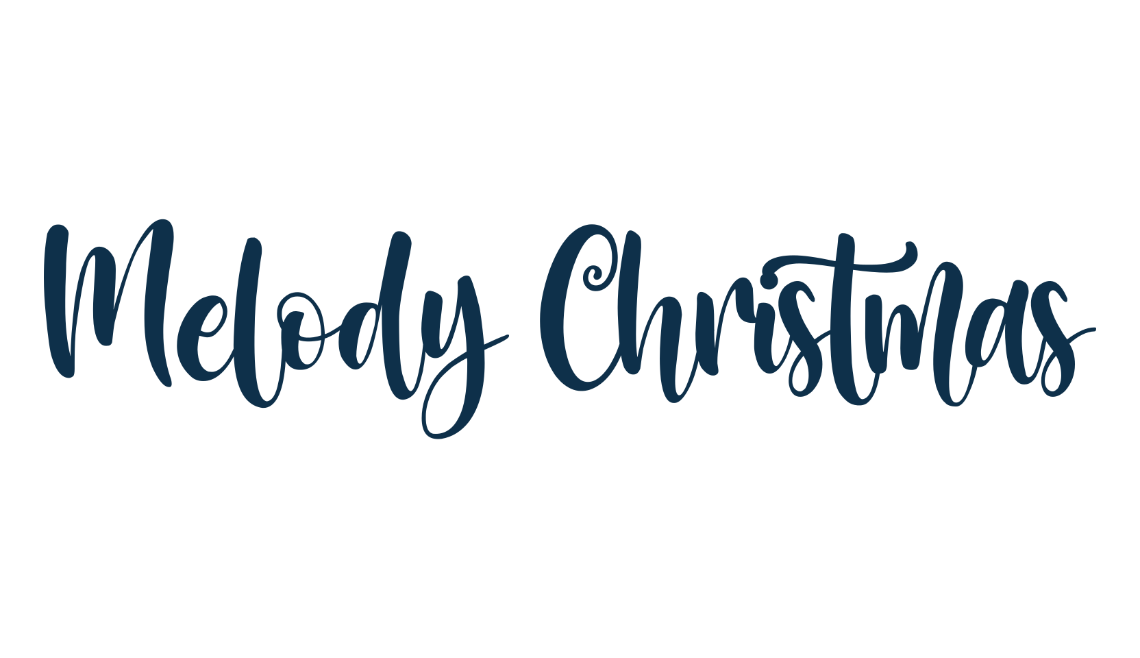 Melody Christmas, fancy various decorative script calligraphy font preview