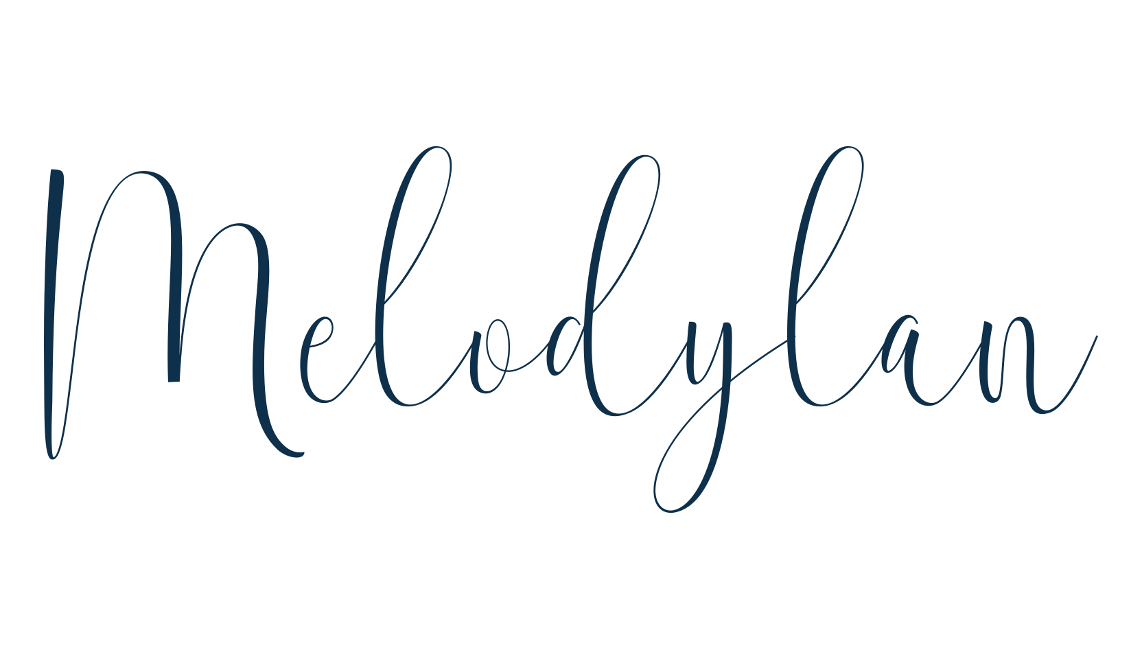 Melodylan, script calligraphy fancy decorative font preview