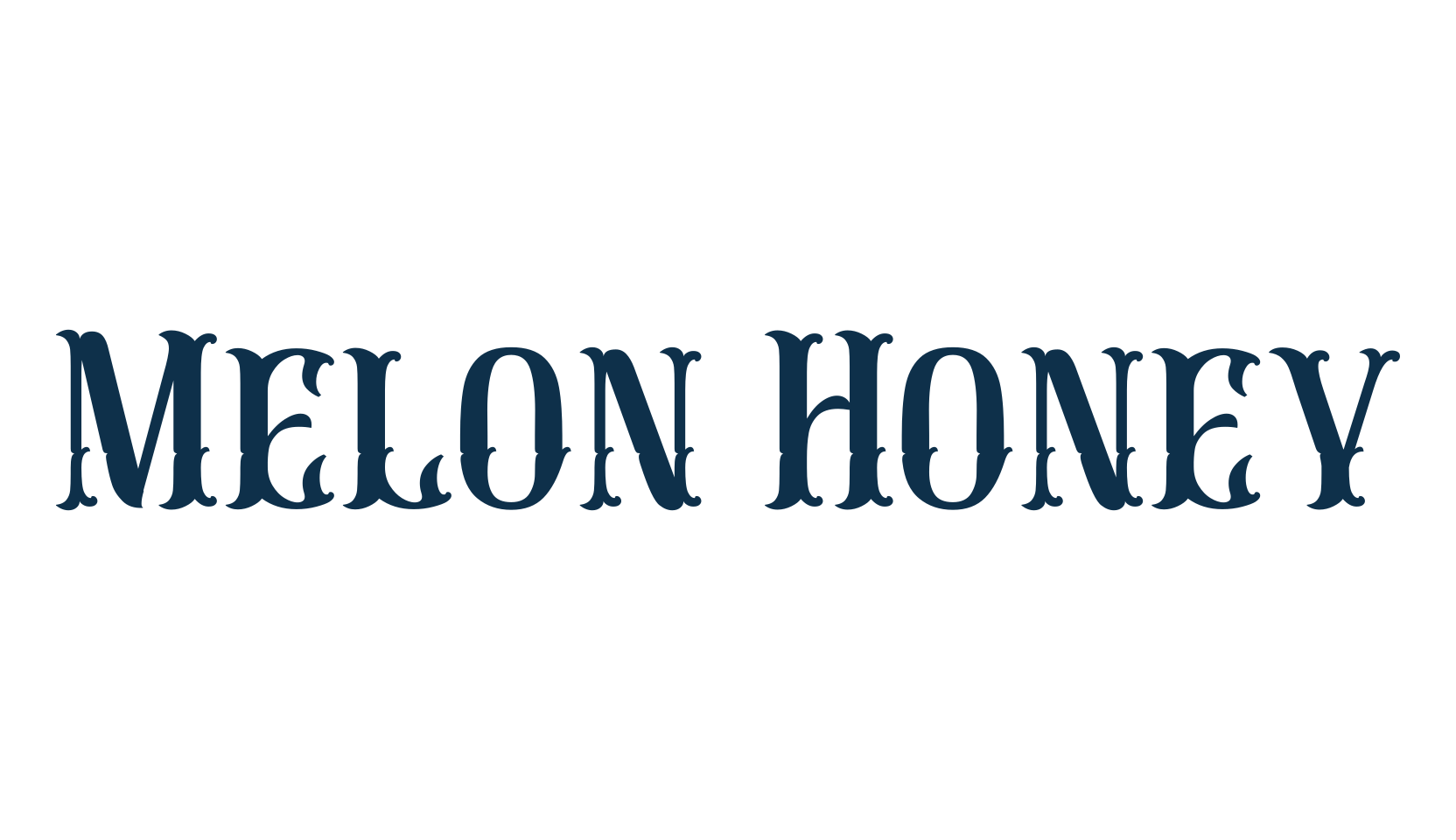 Melon Honey, fancy retro decorative font preview