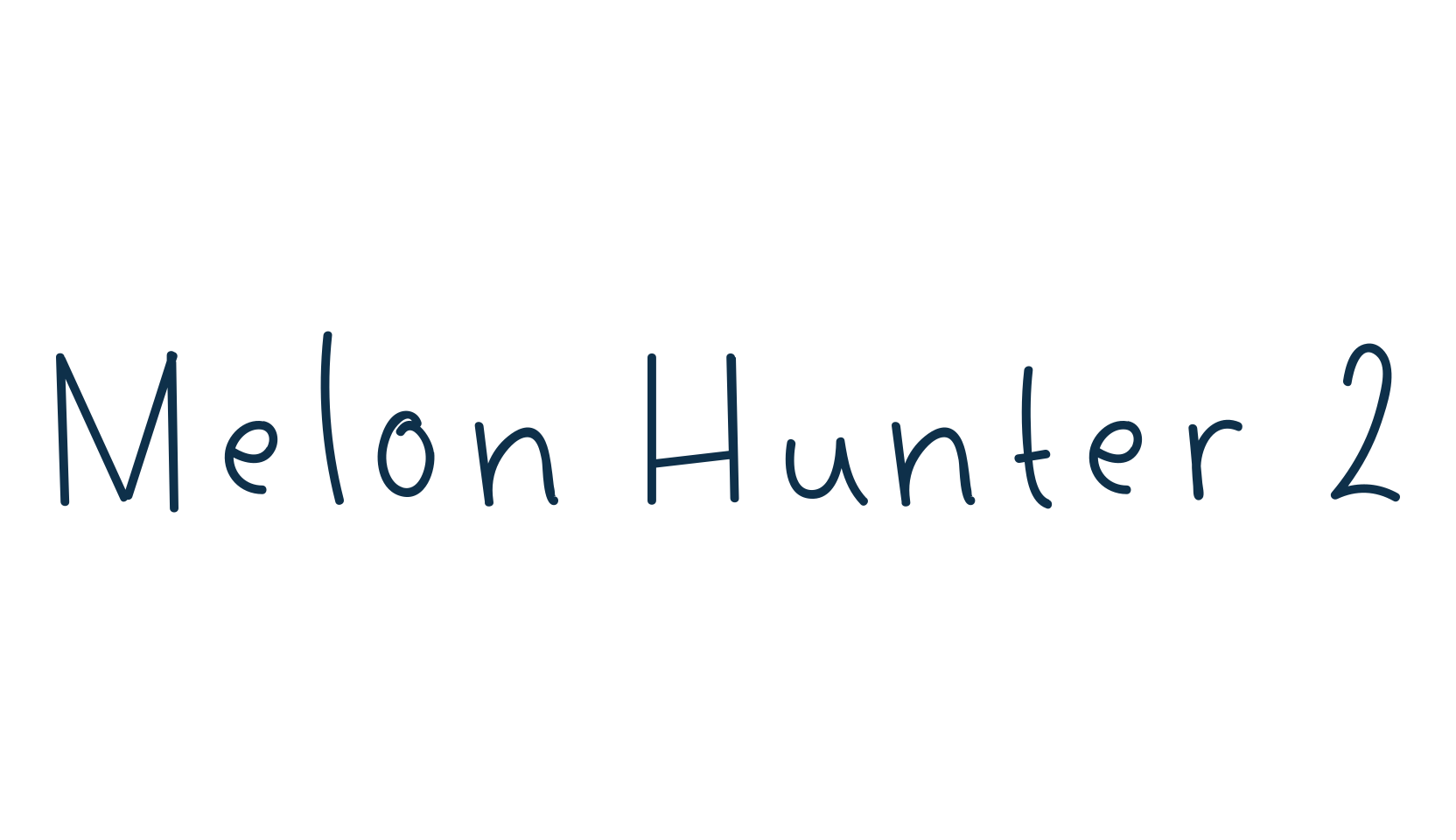 Melon Hunter 2, handwriting font preview