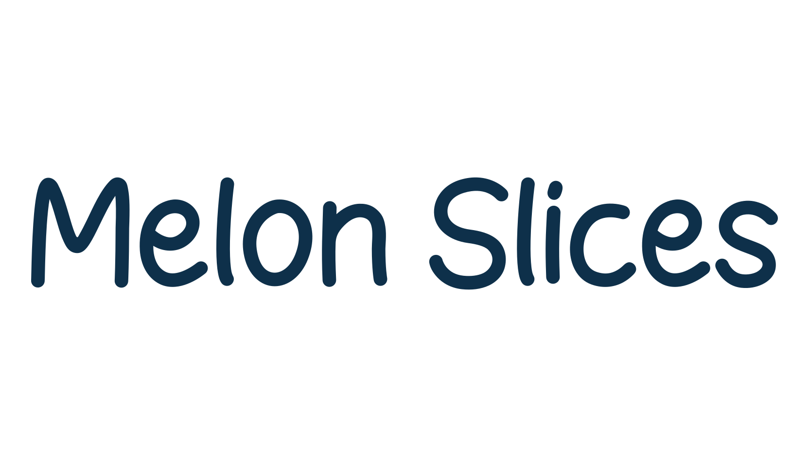 Melon Slices, various font preview