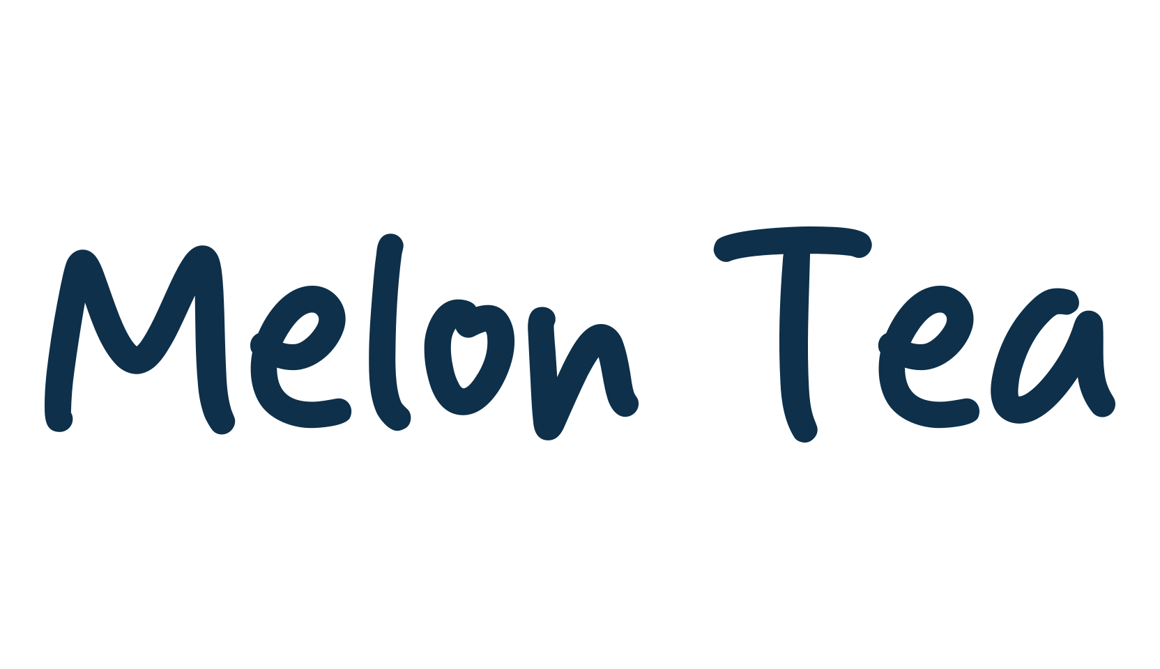 Melon Tea, handwriting font preview