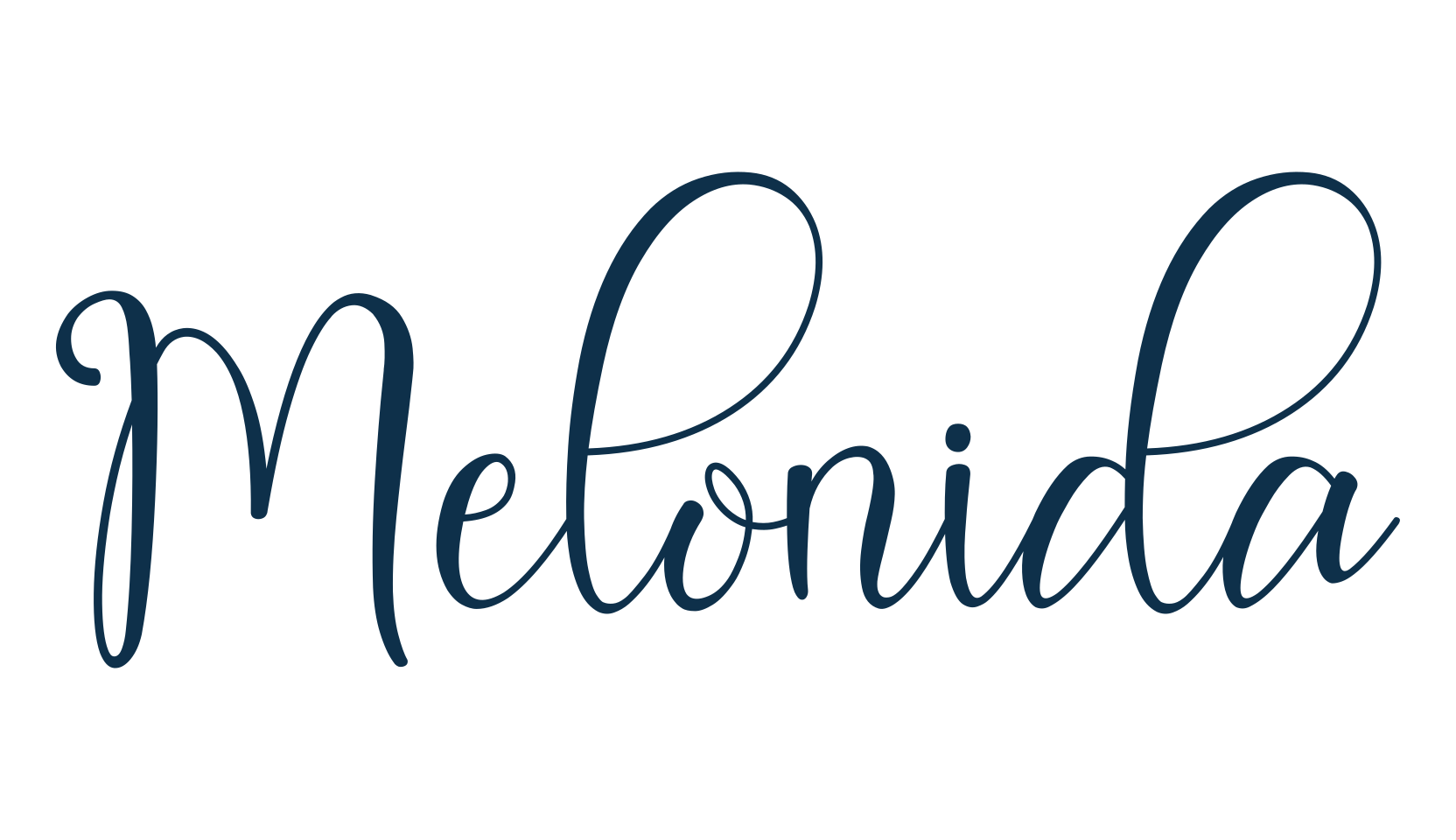 Melonida, calligraphy font preview