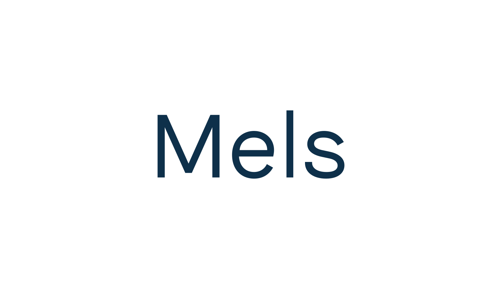 Mels, sans serif font preview