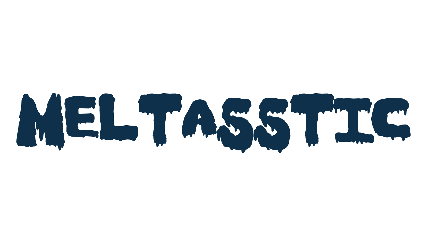 Meltasstic, halloween font preview