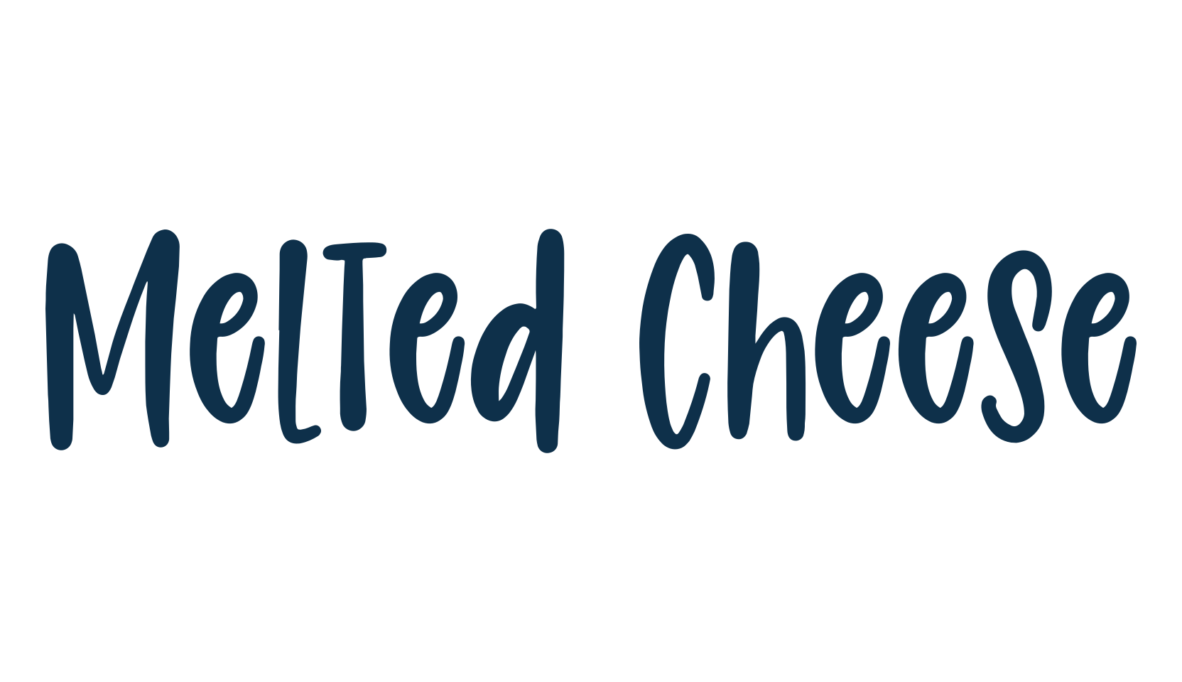 Melted Cheese, display market font preview