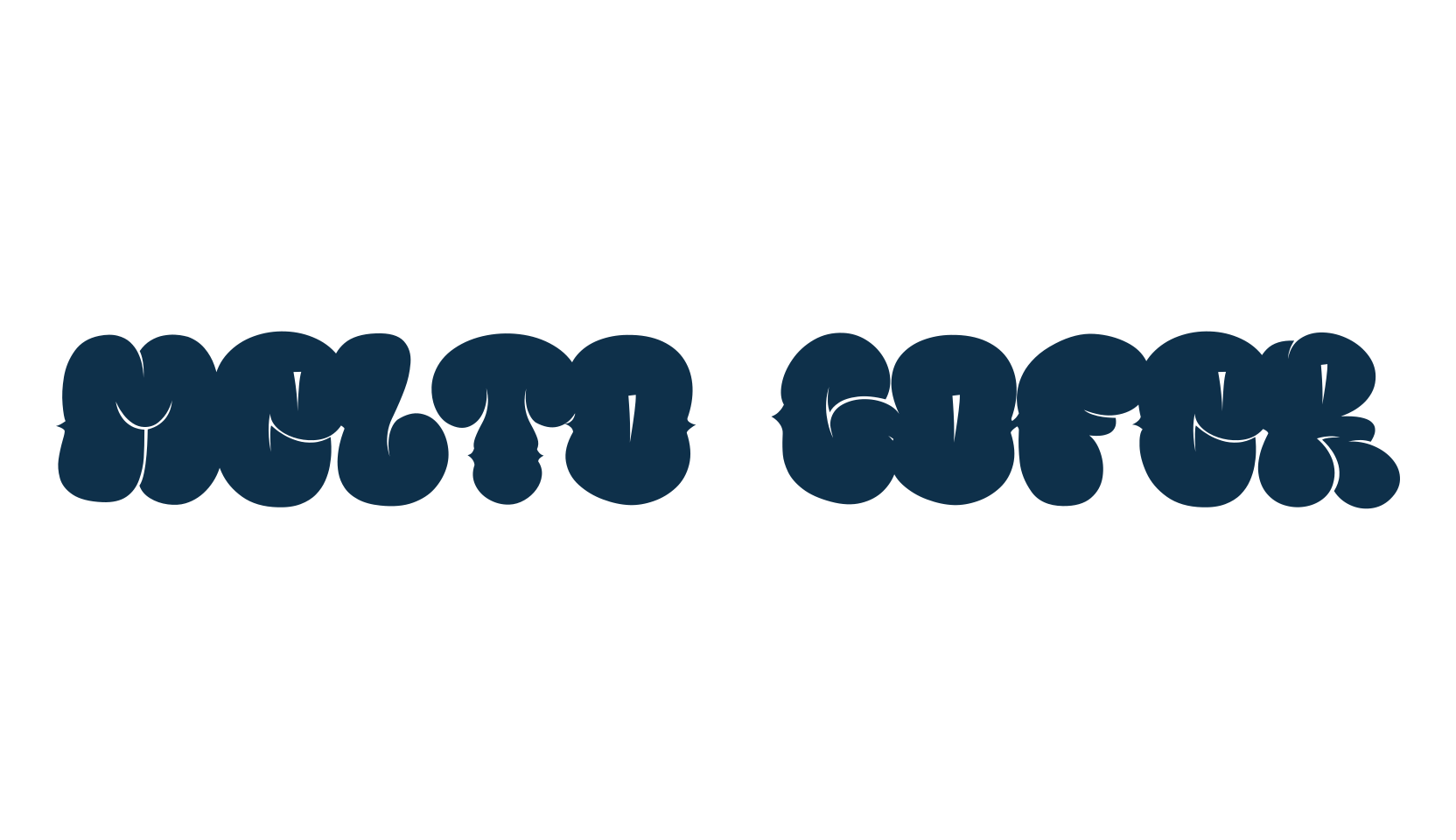 Melto Gofer, graffiti font preview