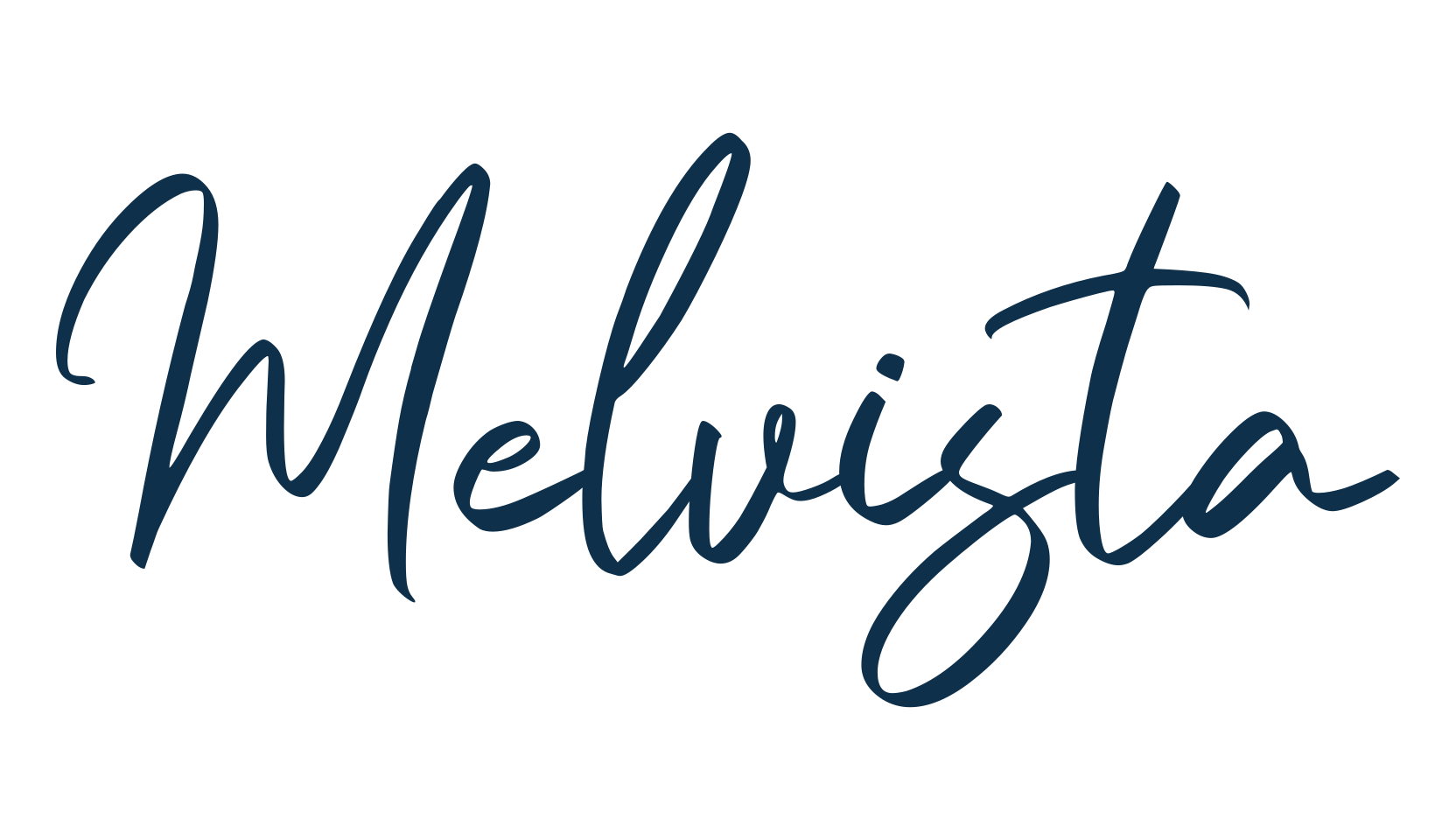 Melvista, script handwritten fancy decorative calligraphy font preview