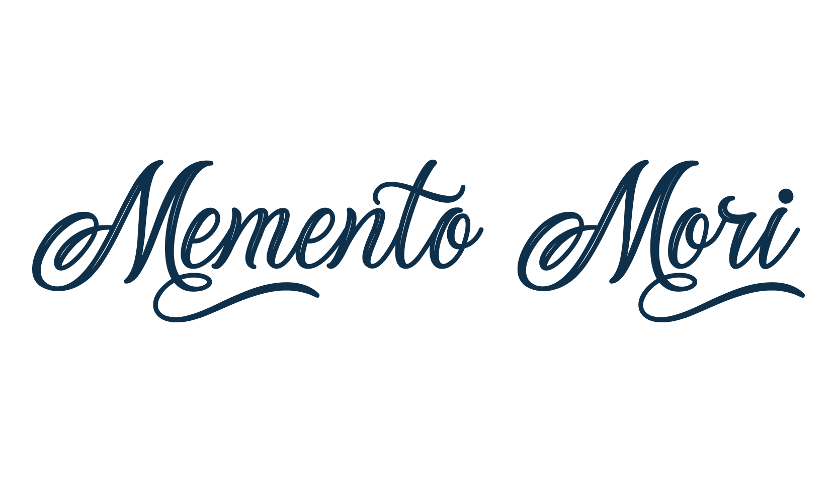 Memento Mori, script calligraphy fancy decorative font preview