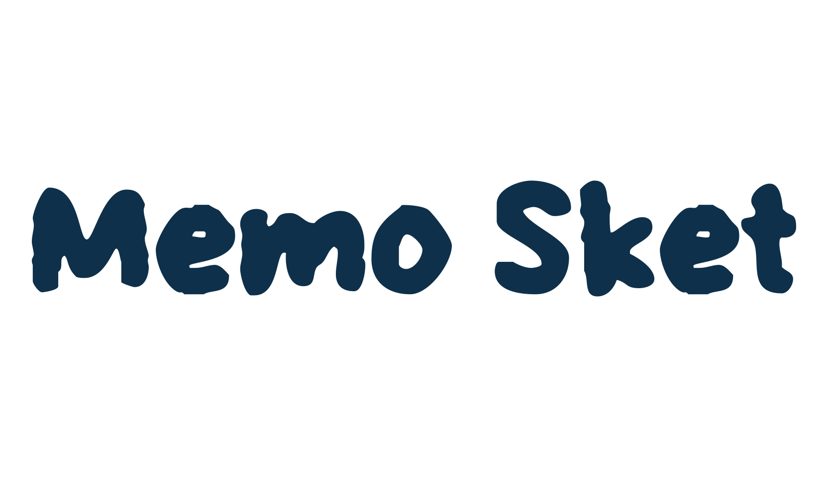 Memo Sket, fancy various decorative script calligraphy font preview