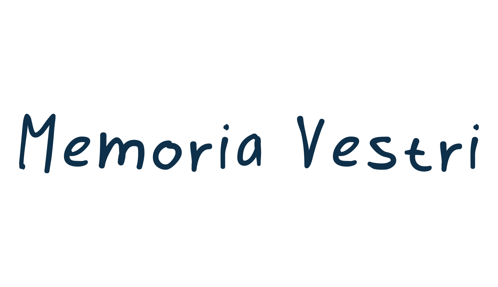 Memoria Vestri, handwriting font preview