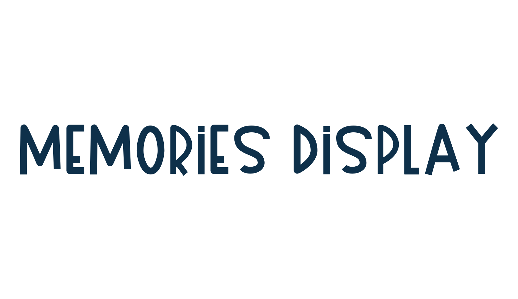 Memories Display, fancy various decorative font preview