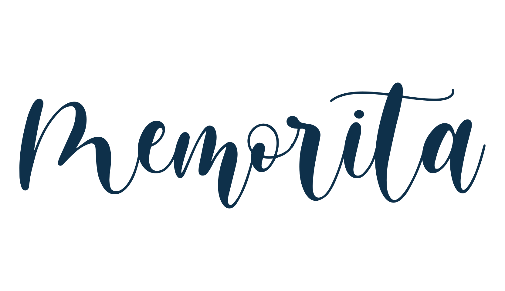 Memorita, script calligraphy fancy decorative font preview