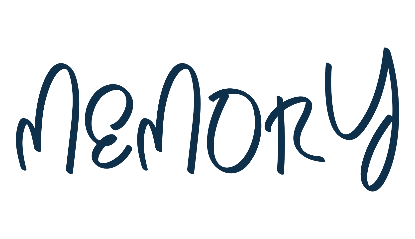 Memory (memory-2), handwriting font preview