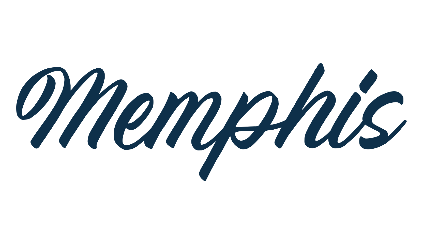 Memphis, calligraphy font preview