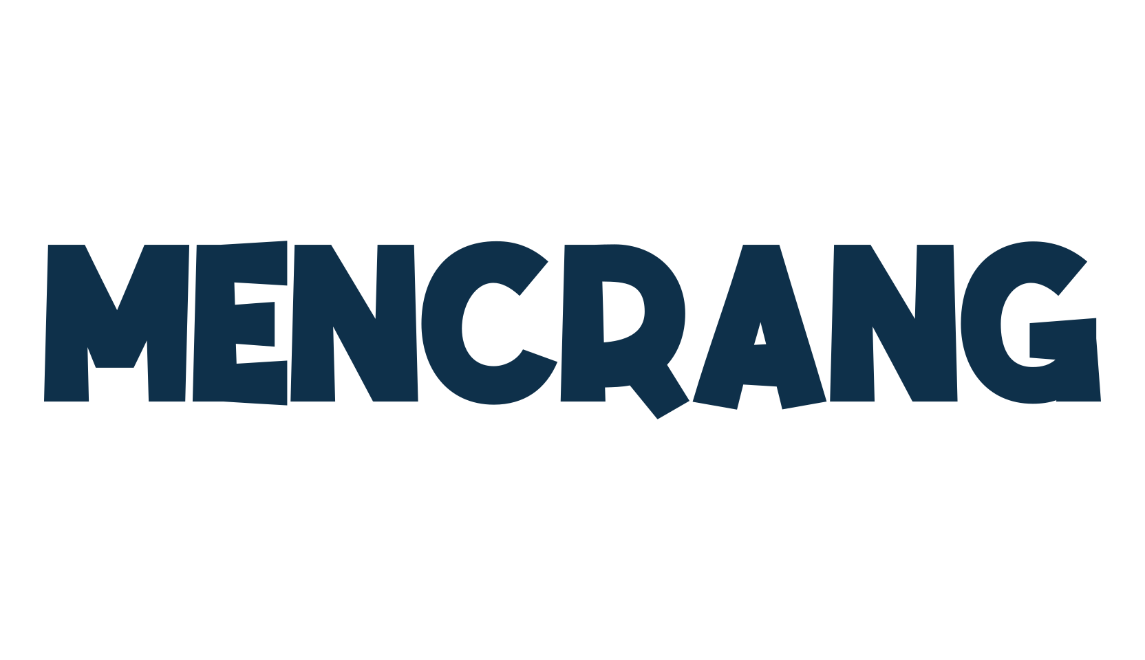 Mencrang, fancy cartoon decorative font preview