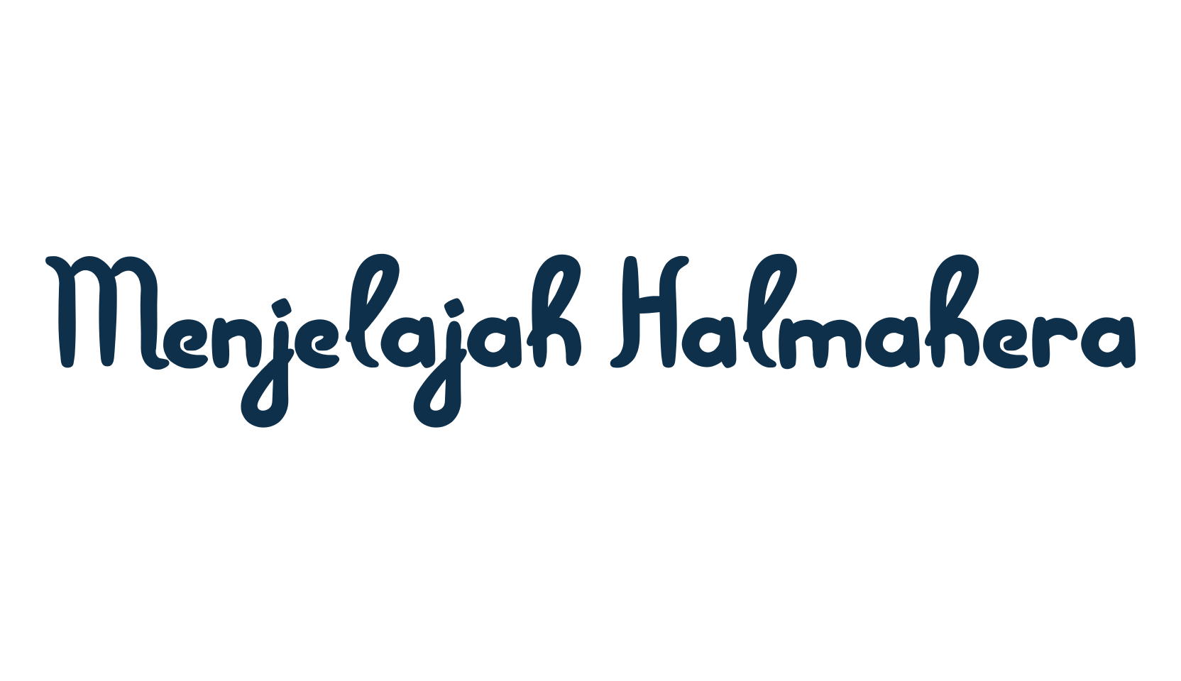 Menjelajah Halmahera, fancy various decorative script calligraphy font preview