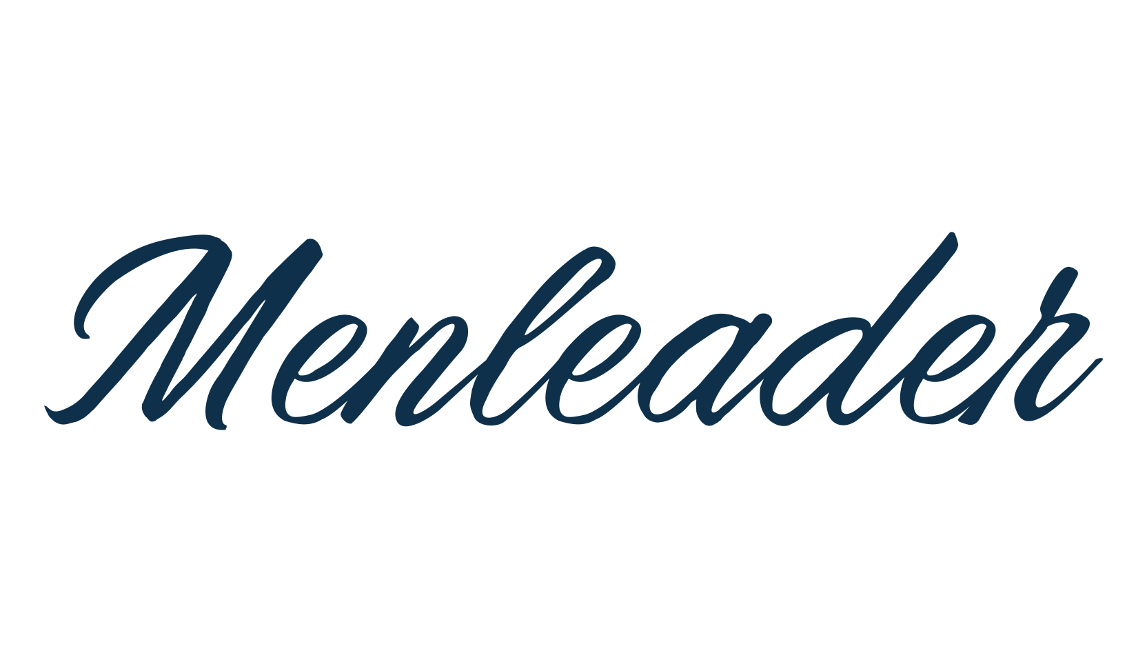 Menleader, calligraphy font preview