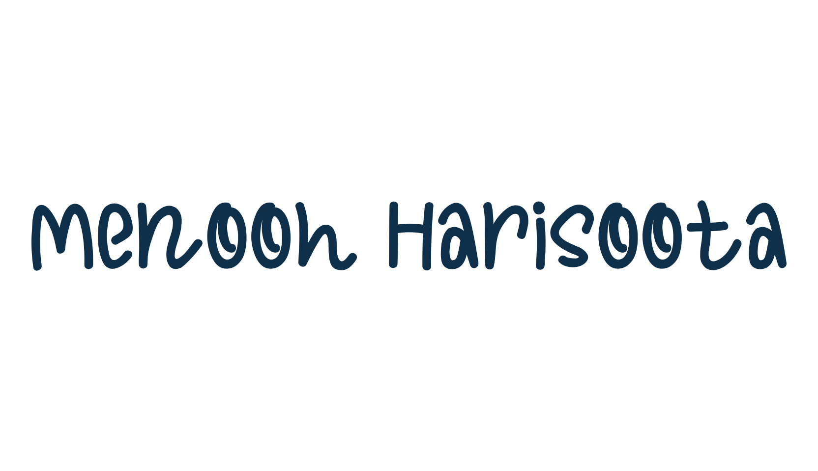 Menooh Harisoota, script handwritten fancy decorative calligraphy font preview