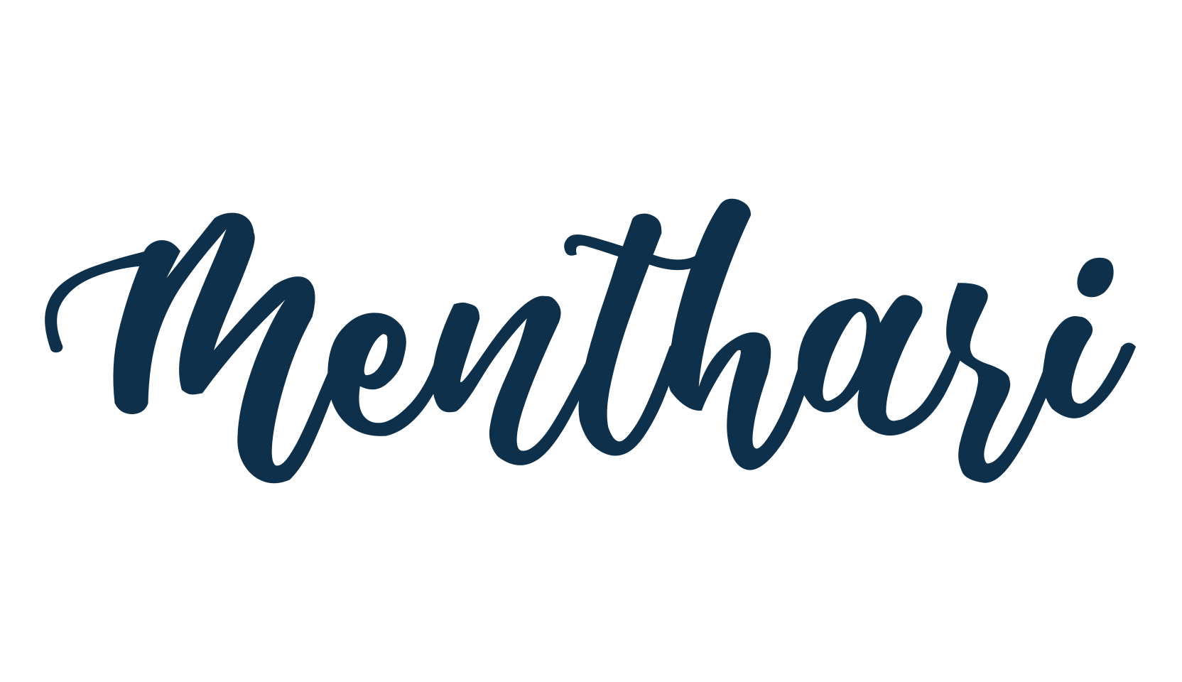 Menthari, handwriting font preview
