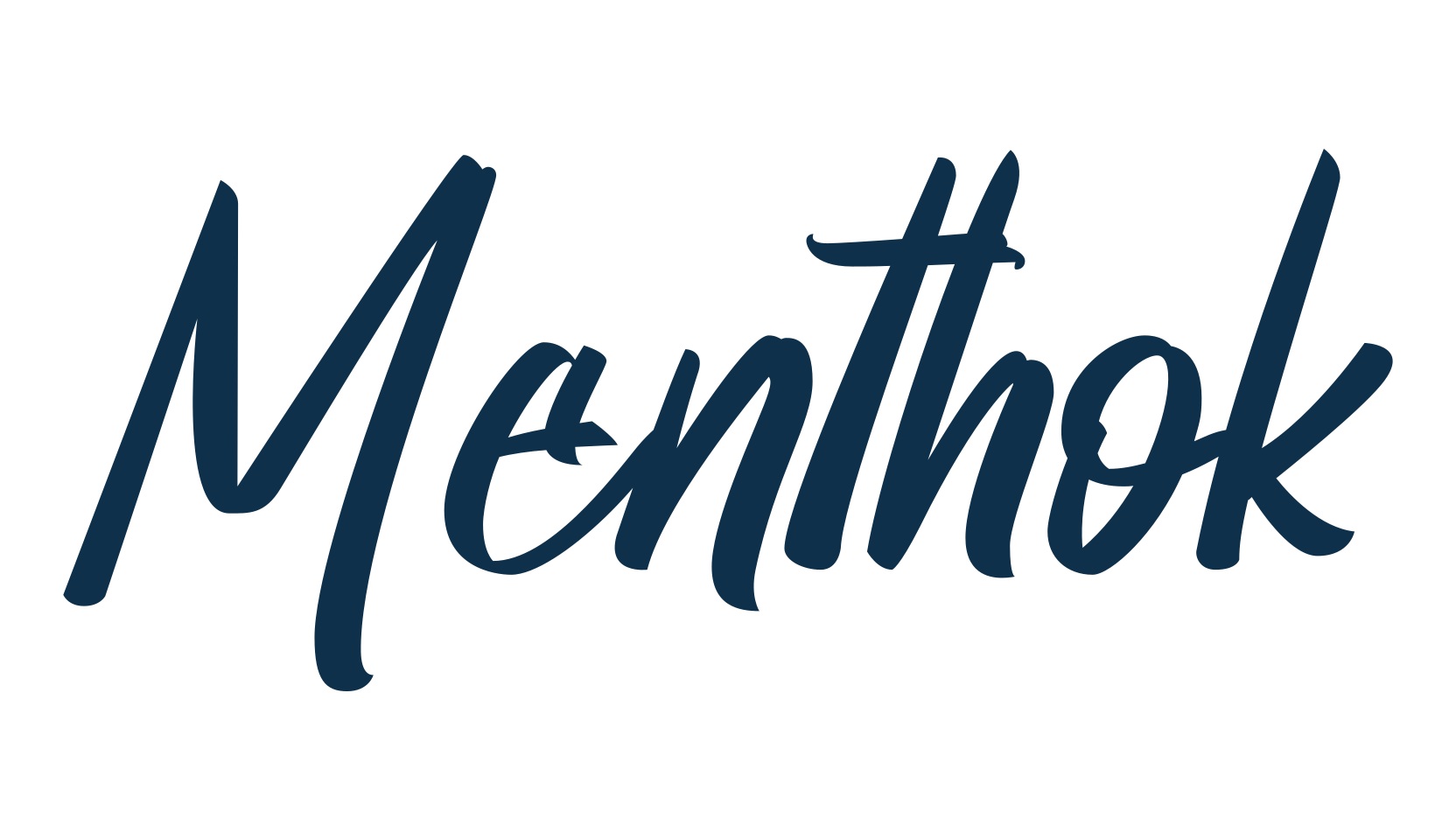 Menthok, fancy decorative font preview