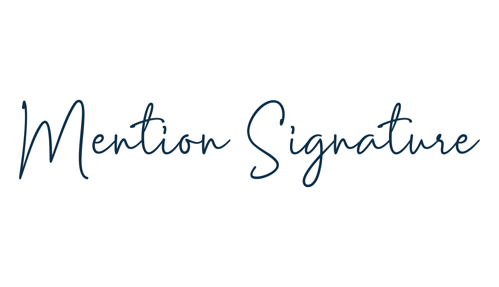 Mention Signature, script handwritten fancy decorative calligraphy font preview