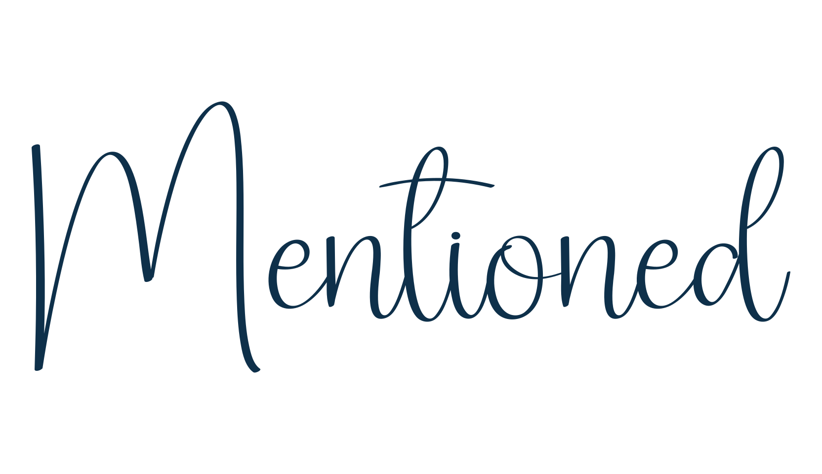 Mentioned, script handwritten fancy decorative calligraphy font preview