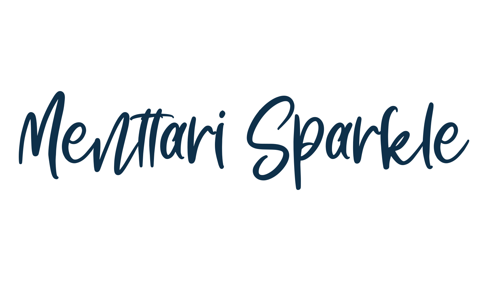 Menttari Sparkle, script handwritten fancy decorative calligraphy font preview