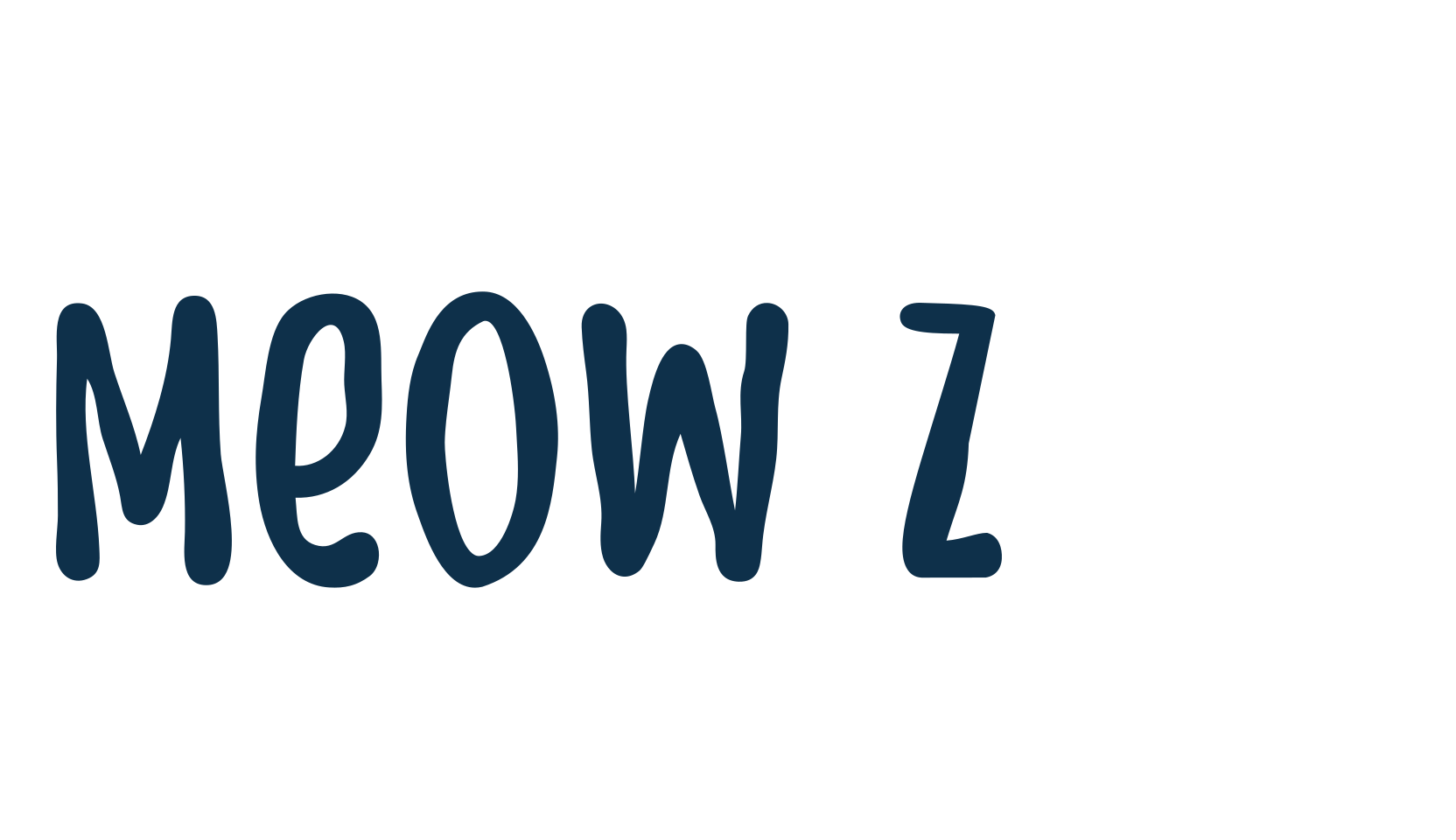 Meow Zilla, decorative font preview