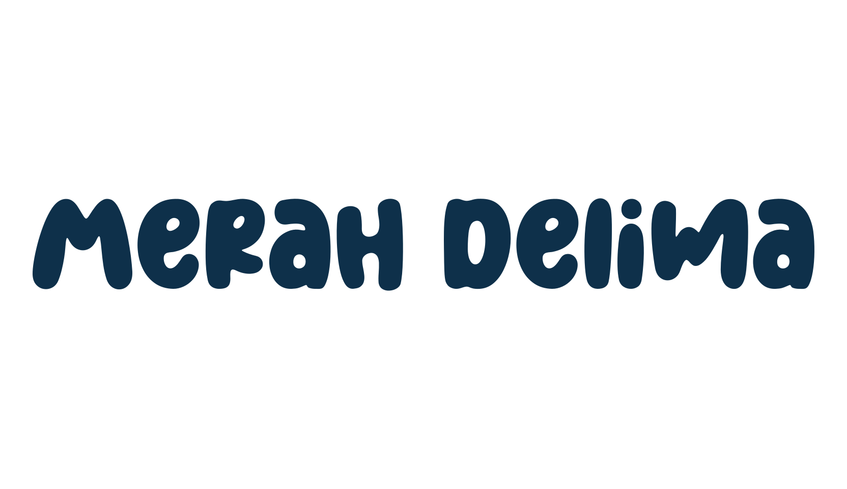 Merah Delima, fancy cartoon decorative font preview