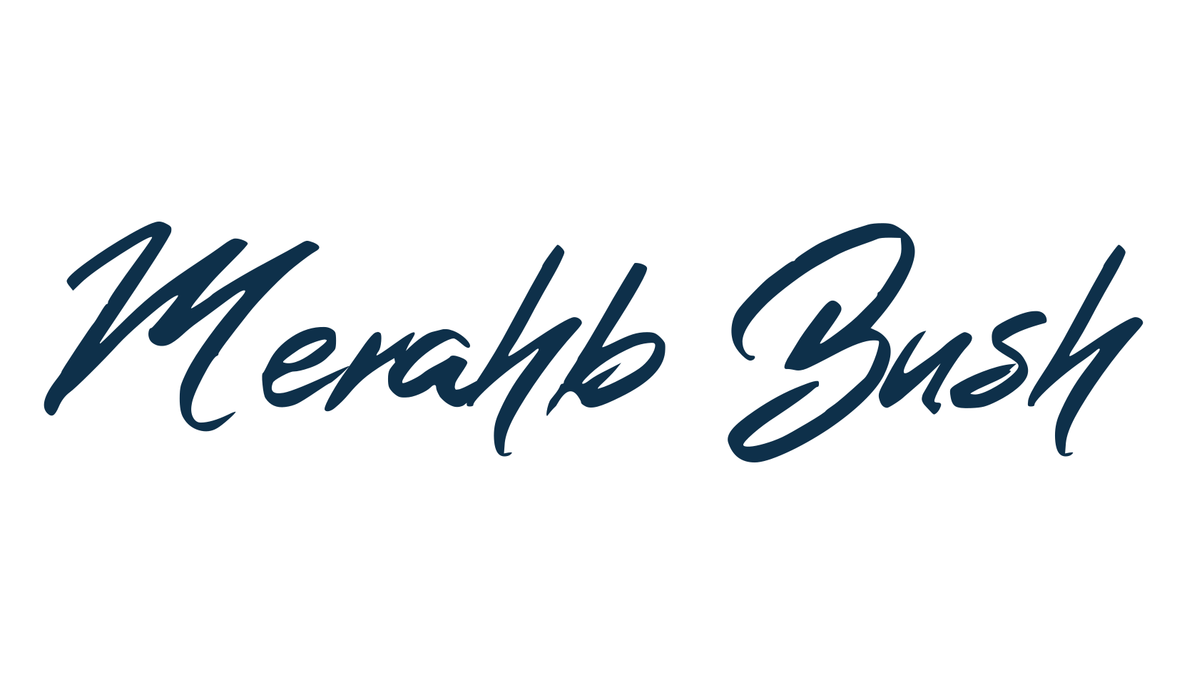 Merahb Bush, script brush fancy decorative calligraphy font preview