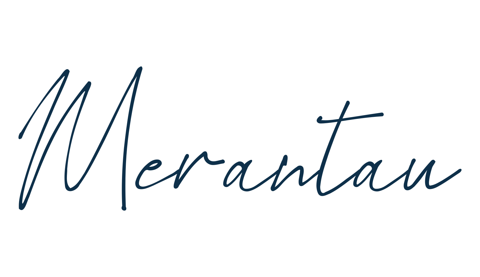 Merantau, handwriting font preview