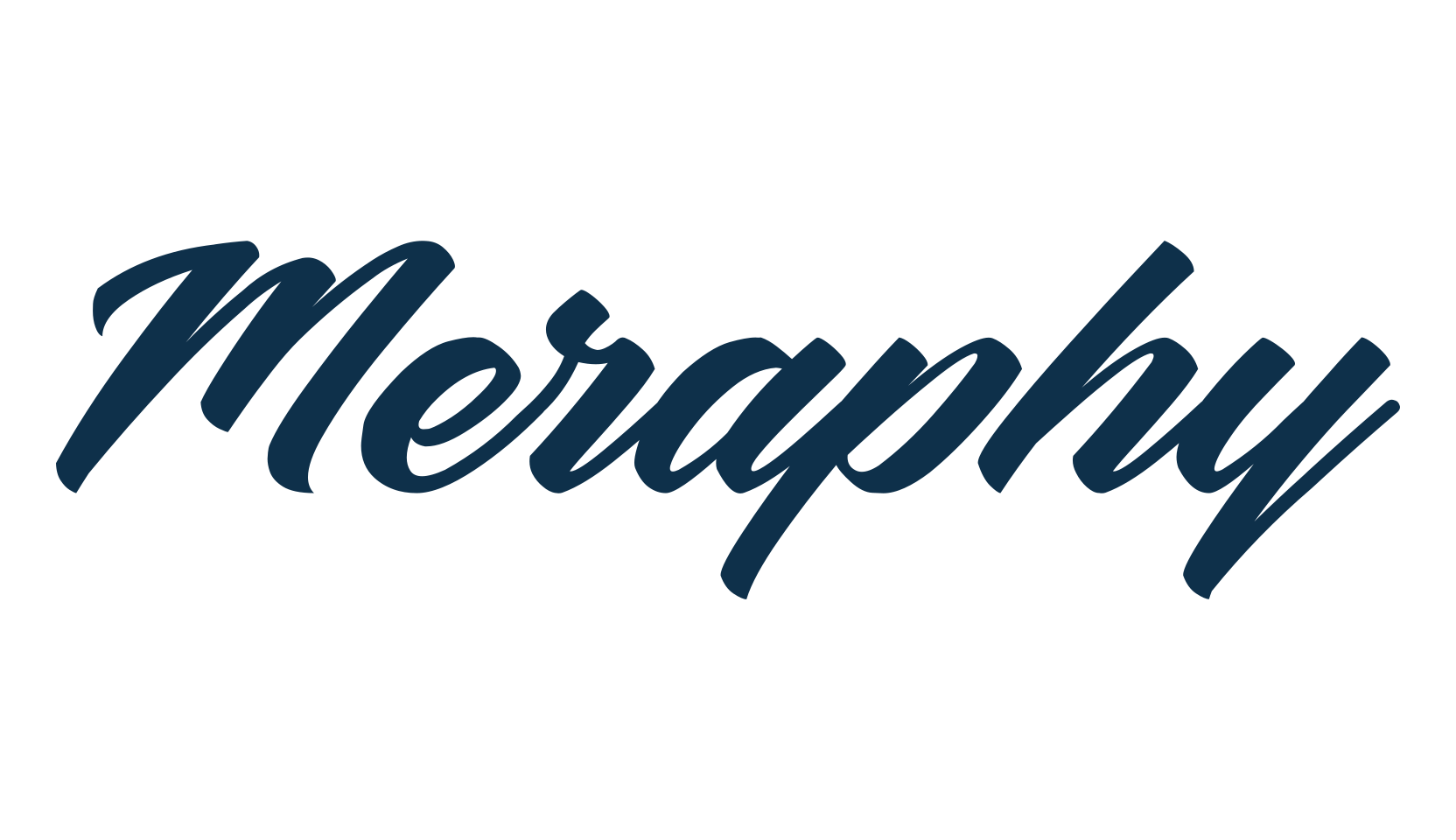 Meraphy, fancy various decorative script calligraphy font preview