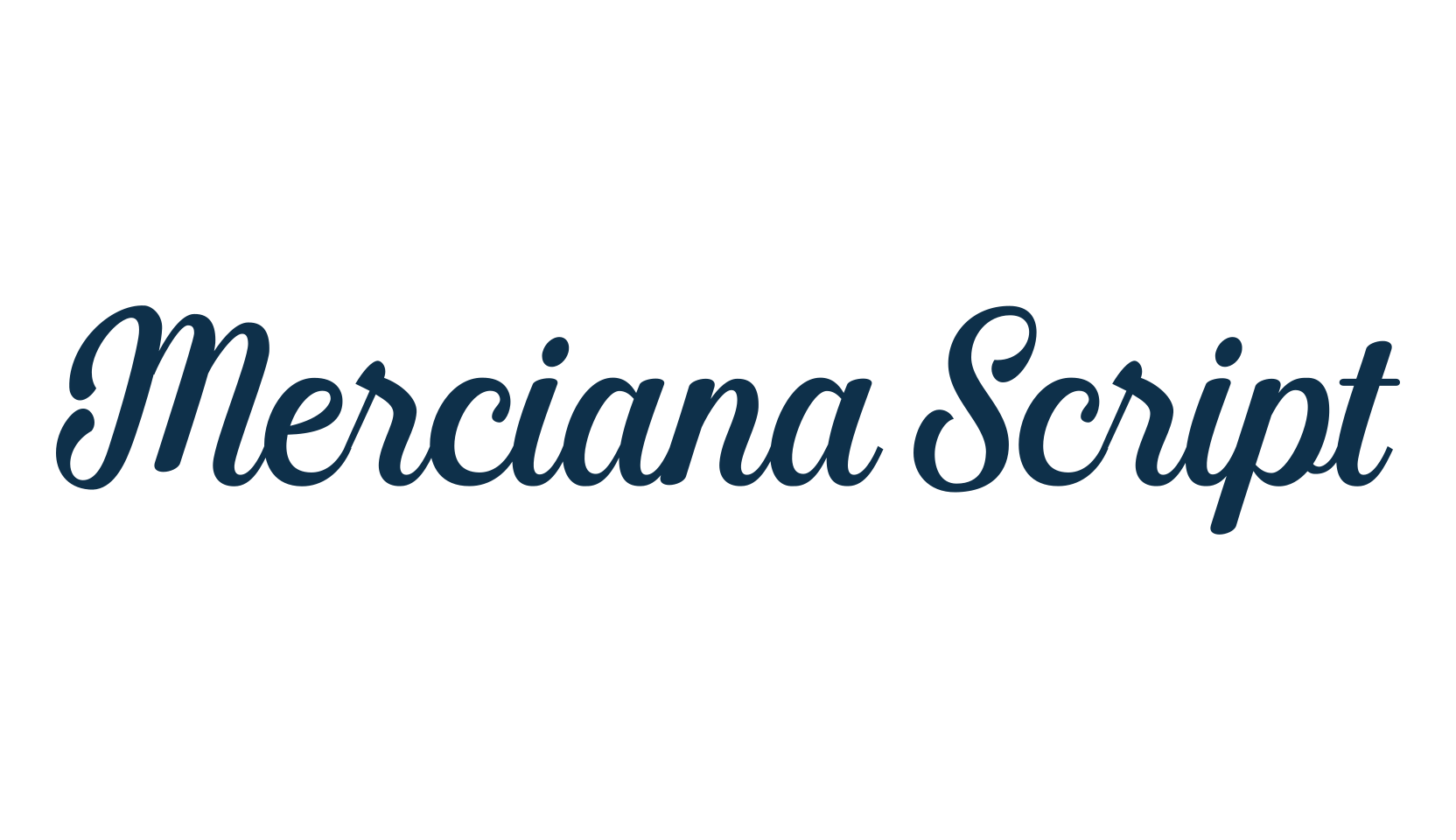 Merciana Script, script calligraphy fancy decorative font preview