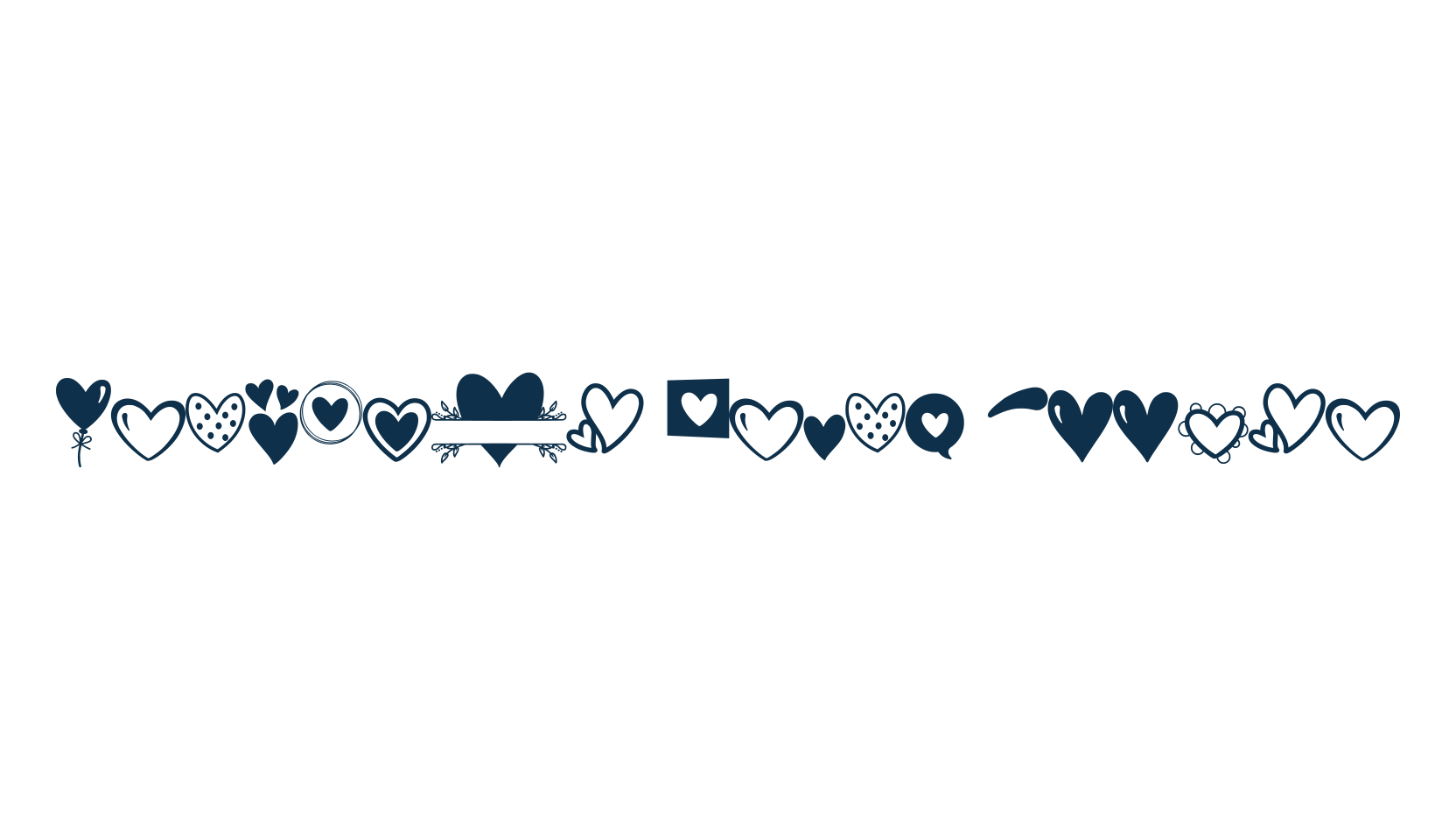 Merciful Heart Doodle, display market font preview