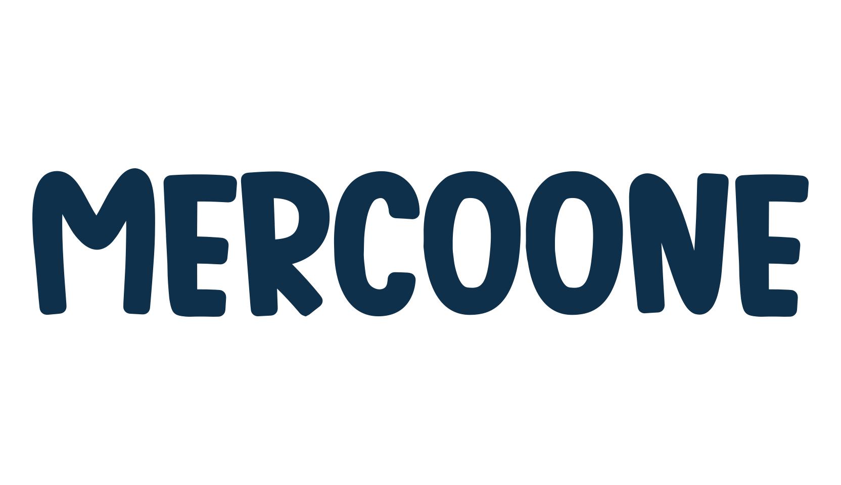 Mercoone, cartoon font preview