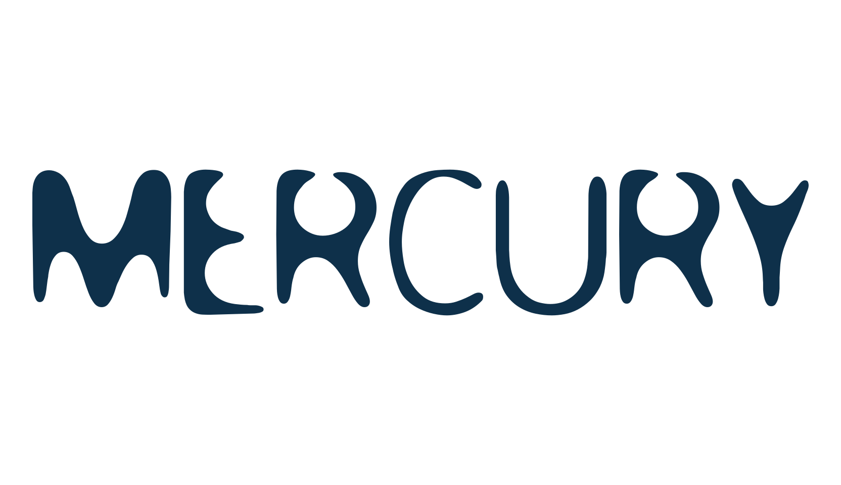 Mercury (mercury), eroded font preview